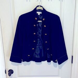 Studio JPR Navy Jacket with Button Detail